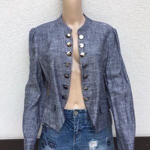 P Luca Milano XL chambray blue blazer